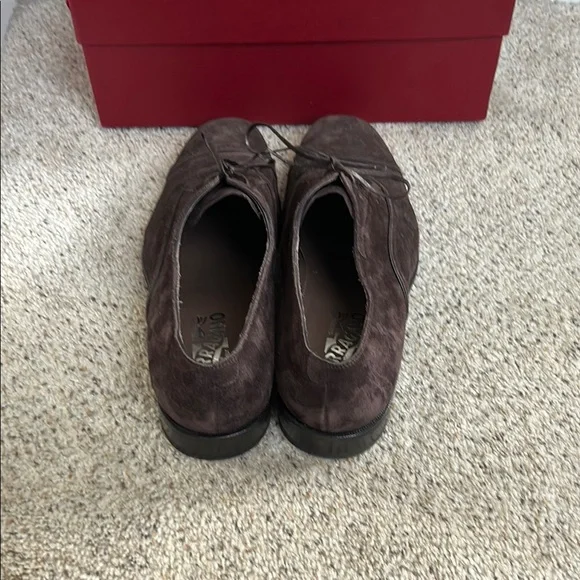 Salvatore Ferragamo Men's Brown Suede Shoes - Picture 4 of 10